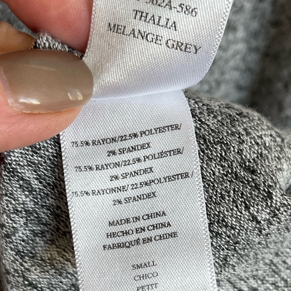 Rails Thalia Long Sleeve Grey Top - Picture 7 of 8